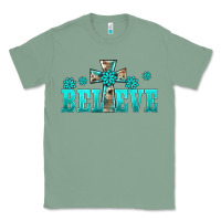 Sage western turquoise's gemstones cross believe Classic Tee - BarkalooDesign