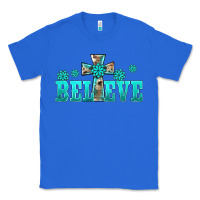 True Royal western turquoise's gemstones cross believe Classic Tee - BarkalooDesign