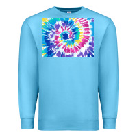 Ocean Blue tie dye background colourful leopard 2 3200x2400 Premium Sweatshirt - AdoDesignShop