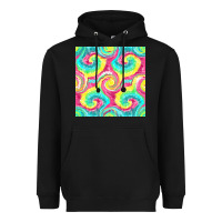 Black Tie Dye Seamless Pattern Heavyweight Hoodie - BundleAndBundleShop