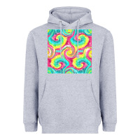 Heather Grey Tie Dye Seamless Pattern Heavyweight Hoodie - BundleAndBundleShop