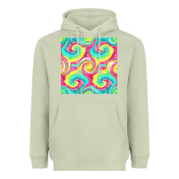 Matcha Tie Dye Seamless Pattern Heavyweight Hoodie - BundleAndBundleShop