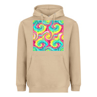 Mushroom Tie Dye Seamless Pattern Heavyweight Hoodie - BundleAndBundleShop