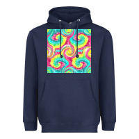 Navy Tie Dye Seamless Pattern Heavyweight Hoodie - BundleAndBundleShop
