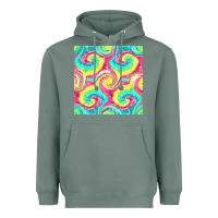 Sage Tie Dye Seamless Pattern Heavyweight Hoodie - BundleAndBundleShop