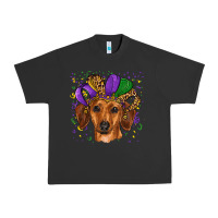 Pigment Black mardi gras hat dachshund Urban Heavy Tee - RanaPortraitStore