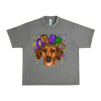 Tornado mardi gras hat dachshund Urban Heavy Tee - RanaPortraitStore