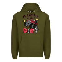 Army Green on weekends we wear dirt Premium Hoodie - MaliasSmallBusiness