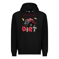 Black on weekends we wear dirt Premium Hoodie - MaliasSmallBusiness