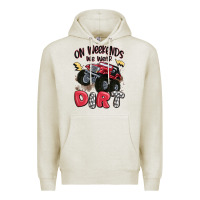 Oatmeal Heather on weekends we wear dirt Premium Hoodie - MaliasSmallBusiness