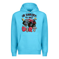 Ocean Blue on weekends we wear dirt Premium Hoodie - MaliasSmallBusiness