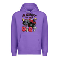 Purple on weekends we wear dirt Premium Hoodie - MaliasSmallBusiness
