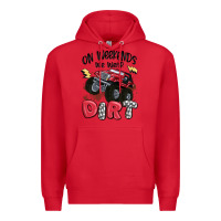 Red on weekends we wear dirt Premium Hoodie - MaliasSmallBusiness