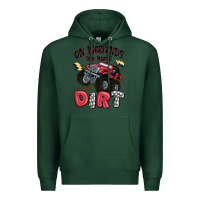 Sports Green on weekends we wear dirt Premium Hoodie - MaliasSmallBusiness