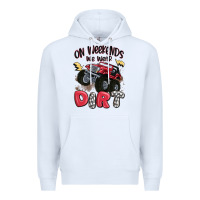 White on weekends we wear dirt Premium Hoodie - MaliasSmallBusiness