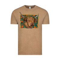 Vintage Coffee Fall Cow Vintage Tee - RanaPortraitStore