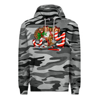 Slate Camo joy with baseball and christmas gift and candies Premium Hoodie - AdoDesignShop