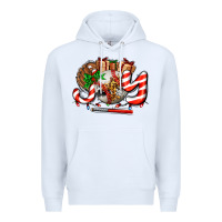 Joy With Baseball And Christmas Gift And Candies Premium Hoodie | Teevron