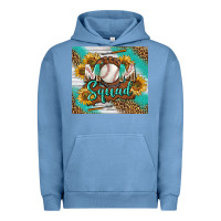 Pigment Pebble Blue Baseball Mom Squad Tumbler Urban Hoodie - BundleAndBundleShop
