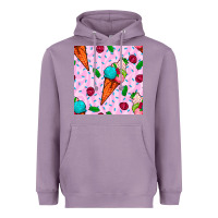Lavender ice cream seamless pattern Heavyweight Hoodie - BundleAndBundleShop