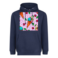 Navy ice cream seamless pattern Heavyweight Hoodie - BundleAndBundleShop