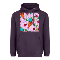 Plum ice cream seamless pattern Heavyweight Hoodie - BundleAndBundleShop