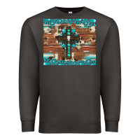 Smoke gemstone and cross with cowhide Premium Sweatshirt - Artiststas