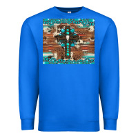 True Royal gemstone and cross with cowhide Premium Sweatshirt - Artiststas