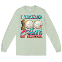 Matcha i tackled 100 days of school volleyball Long Sleeve Tee - Zillion Design Studio