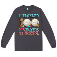 Smoke i tackled 100 days of school volleyball Long Sleeve Tee - Zillion Design Studio