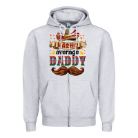 Heather Grey nacho average daddy Zipper Hoodie - HRA Design Shop