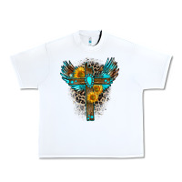 White gemstone cross Urban Heavy Tee - Zillion Design Studio