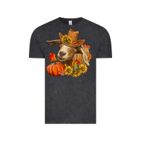 Vintage Black Fall Goat Vintage Tee - RanaPortraitStore