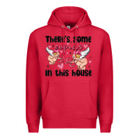Cardinal there's some cupid's in this house Premium Hoodie - MaliasSmallBusiness
