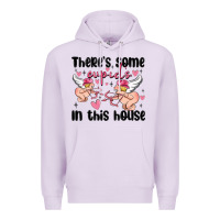 Lilac there's some cupid's in this house Premium Hoodie - MaliasSmallBusiness