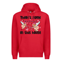 Red there's some cupid's in this house Premium Hoodie - MaliasSmallBusiness
