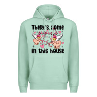 Seafoam there's some cupid's in this house Premium Hoodie - MaliasSmallBusiness