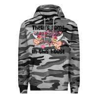 Slate Camo there's some cupid's in this house Premium Hoodie - MaliasSmallBusiness