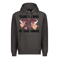Smoke there's some cupid's in this house Premium Hoodie - MaliasSmallBusiness