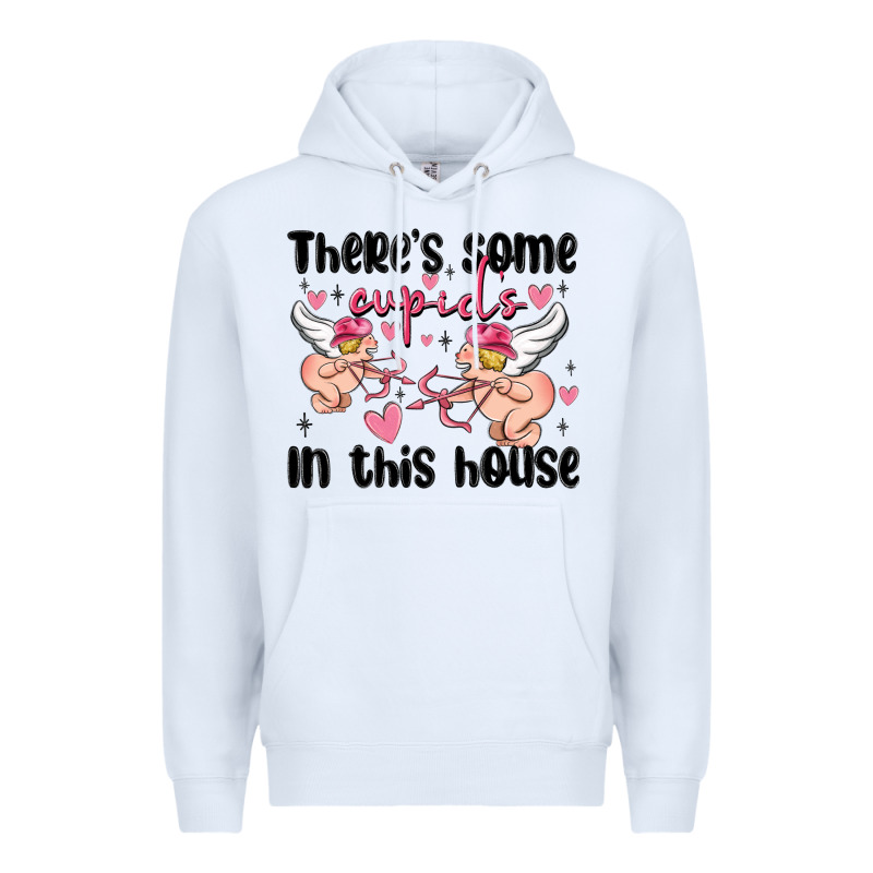 There's Some Cupid's In This House Premium Hoodie by MaliasSmallBusiness | Teevron