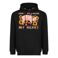 Black western don't go bacon my heart pig Heavyweight Hoodie - Artiststas