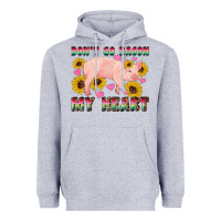 Heather Grey western don't go bacon my heart pig Heavyweight Hoodie - Artiststas