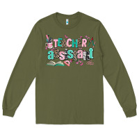Army Green teacher assistant Long Sleeve Tee - AdoDesignShop