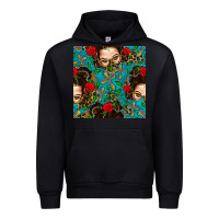 Black Messy Bun Mom And Cross With Leopard Patterns Urban Hoodie - BundleAndBundleShop