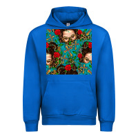 Cobalt Messy Bun Mom And Cross With Leopard Patterns Urban Hoodie - BundleAndBundleShop