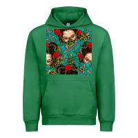 Emerald Messy Bun Mom And Cross With Leopard Patterns Urban Hoodie - BundleAndBundleShop
