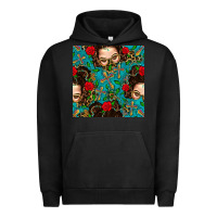 Pigment Black Messy Bun Mom And Cross With Leopard Patterns Urban Hoodie - BundleAndBundleShop