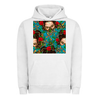 Pigment Lunar Rock Messy Bun Mom And Cross With Leopard Patterns Urban Hoodie - BundleAndBundleShop
