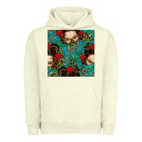 Pigment Pistachio Messy Bun Mom And Cross With Leopard Patterns Urban Hoodie - BundleAndBundleShop