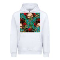 White Messy Bun Mom And Cross With Leopard Patterns Urban Hoodie - BundleAndBundleShop